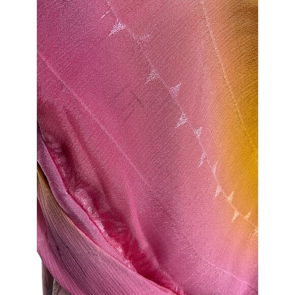 Rococo Sand Ombre Multicolor Wrap Mini Dress Size Small - Picture 11 of 13